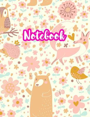 Notebook: Cute Blank Lined Journal Large 8.5 x 11 Matte Cover Design with Ruled White Paper Interior (Perfect for School Notes, Girls and Boys Diary, Kids Writing Composition, Planner, College Subject, Office Use) - Product Code D2 247
