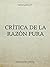 Crítica de la razón pura
