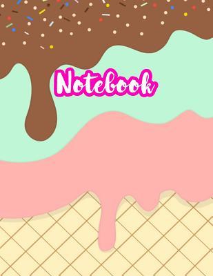 Notebook: Cute Blank Lined Journal Large 8.5 x 11 Matte Cover Design with Ruled White Paper Interior (Perfect for School Notes, Girls and Boys Diary, Kids Writing Composition, Planner, College Subject, Office Use) - Product Code A4 113