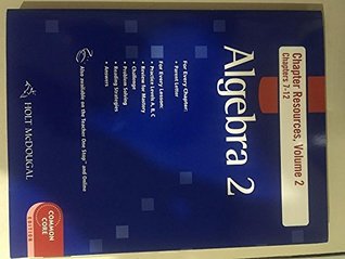 Holt Mcdougal Algebra 2 Chapter Resource Book With Answers Volume 2 By Holt Mcdougal Holt Mcdougal Algebra 2 Chapter Resource Book With Answers Volume 2 By Holt Mcdougal