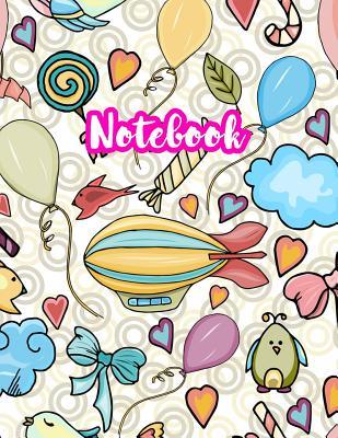 Notebook: Cute Blank Lined Journal Large 8.5 x 11 Matte Cover Design with Ruled White Paper Interior (Perfect for School Notes, Girls and Boys Diary, ... Subject, Office Use) - Product Code G7 744