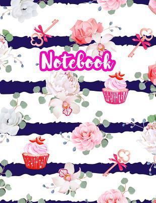 Notebook: Cute Blank Lined Journal Large 8.5 x 11 Matte Cover Design with Ruled White Paper Interior (Perfect for School Notes, Girls and Boys Diary, Kids Writing Composition, Planner, College Subject, Office Use) - Product Code A4 004