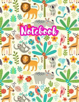 Notebook: Cute Blank Lined Journal Large 8.5 x 11 Matte Cover Design with Ruled White Paper Interior (Perfect for School Notes, Girls and Boys Diary, Kids Writing Composition, Planner, College Subject, Office Use) - Product Code D2 241