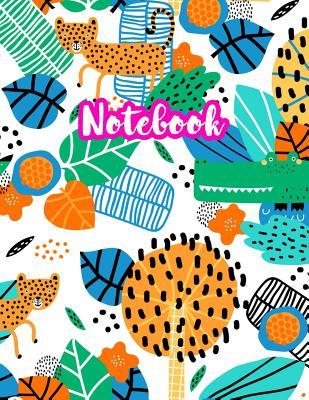 Notebook: Cute Blank Lined Journal Large 8.5 x 11 Matte Cover Design with Ruled White Paper Interior (Perfect for School Notes, Girls and Boys Diary, Kids Writing Composition, Planner, College Subject, Office Use) - Product Code N7 858