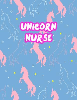 Unicorn Nurse: Cute Journal Notebook for Nursing Student and Practitioner with Large 8.5" x 11" Blank Ruled White Paper (Perfect for School, Medical, Clinical and Hospital Notepad)