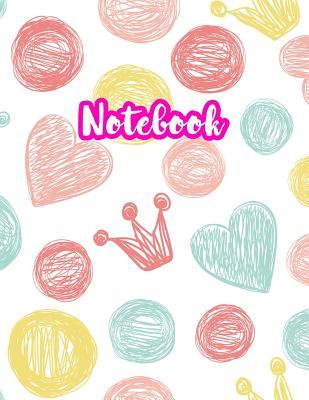 Notebook: Cute Blank Lined Journal Large 8.5 x 11 Matte Cover Design with Ruled White Paper Interior (Perfect for School Notes, Girls and Boys Diary, Kids Writing Composition, Planner, College Subject, Office Use) - Product Code G7 705