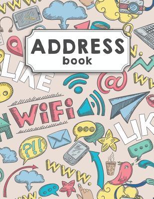 Address Book: Large Print Address Book Over 300+ For Record and Organizer Contact - Social Doodle