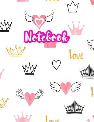 Notebook: Cute Blank Lined Journal Large 8.5 x 11 Matte Cover Design with Ruled White Paper Interior (Perfect for School Notes, Girls and Boys Diary, Kids Writing Composition, Planner, College Subject, Office Use) - Product Code F2 476