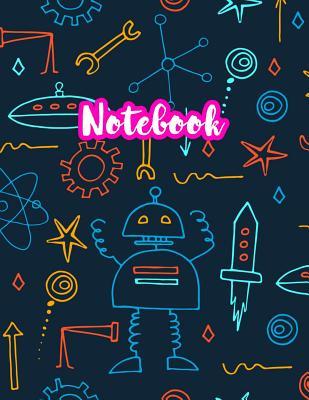 Notebook: Cute Blank Lined Journal Large 8.5 x 11 Matte Cover Design with Ruled White Paper Interior (Perfect for School Notes, Girls and Boys Diary, Kids Writing Composition, Planner, College Subject, Office Use) - Product Code A4 177