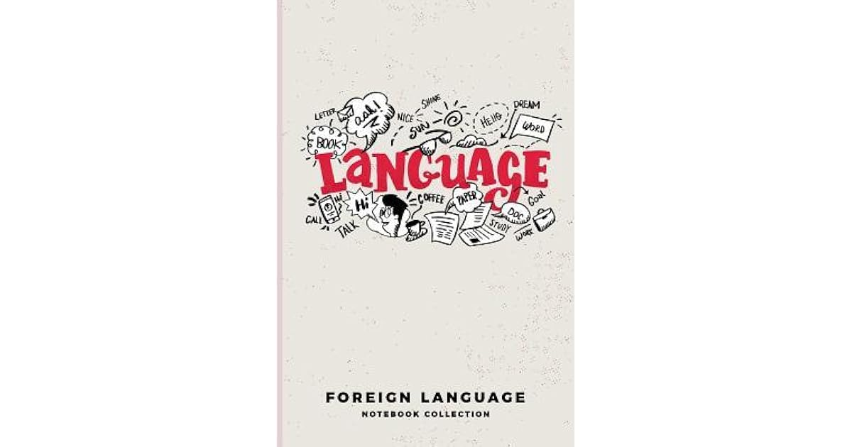 Foreign Language Notebook Collection Composition Notepad Write Down