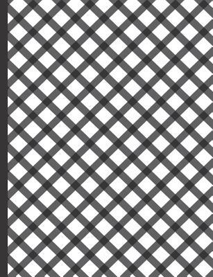 Composition Notebook: Stylish Pattern: Black and White Basket Weave Pattern 100 page (7.44 in x 9.69 in) College Ruled Composition Journal - Makes A Great Back To School Gift For Students and Teachers
