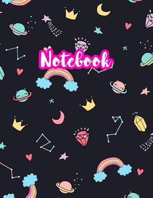 Notebook: Cute Blank Lined Journal Large 8.5 x 11 Matte Cover Design with Ruled White Paper Interior (Perfect for School Notes, Girls and Boys Diary, Kids Writing Composition, Planner, College Subject, Office Use) - Product Code G7 796