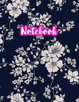 Notebook: Cute Blank Lined Journal Large 8.5 x 11 Matte Cover Design with Ruled White Paper Interior (Perfect for School Notes, Girls and Boys Diary, ... Subject, Office Use) - Product Code N7 907