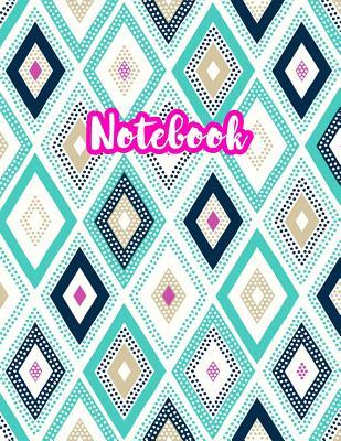 Notebook: Cute Blank Lined Journal Large 8.5 x 11 Matte Cover Design with Ruled White Paper Interior (Perfect for School Notes, Girls and Boys Diary, ... Subject, Office Use) - Product Code F2 483