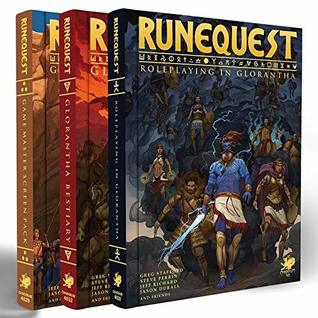 RuneQuest: Roleplaying in Glorantha Deluxe slipcase set (Hardcover)