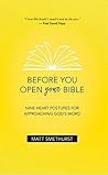 Book cover for Before You Open Your Bible: Nine Heart Postures For Approaching God's Word