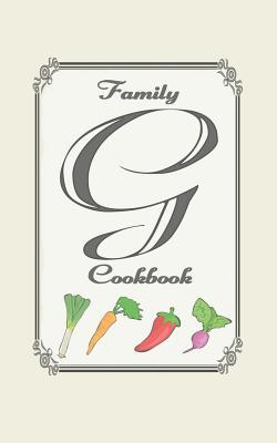 Family Cookbook: Monogram initial G - Blank cookbooks to write in