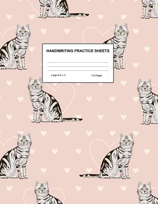 Handwriting Practice Sheets: Cute Blank Lined Paper Notebook for Writing Exercise and Cursive Worksheets - Perfect Workbook for Preschool, Kindergarten, 1st, 2nd, 3rd and 4th Grade Kids - Product Code A4 2203