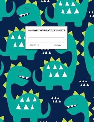 Handwriting Practice Sheets: Cute Blank Lined Paper Notebook for Writing Exercise and Cursive Worksheets - Perfect Workbook for Preschool, Kindergarten, 1st, 2nd, 3rd and 4th Grade Kids - Product Code A4 9386