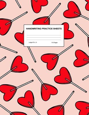 Handwriting Practice Sheets: Cute Blank Lined Paper Notebook for Writing Exercise and Cursive Worksheets - Perfect Workbook for Preschool, Kindergarten, 1st, 2nd, 3rd and 4th Grade Kids - Product Code A4 2119