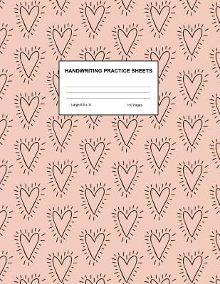Handwriting Practice Sheets: Cute Blank Lined Paper Notebook for Writing Exercise and Cursive Worksheets - Perfect Workbook for Preschool, Kindergarten, 1st, 2nd, 3rd and 4th Grade Kids - Product Code A4 8155