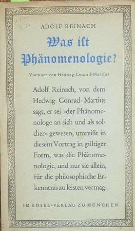 Was ist Phänomenologie?