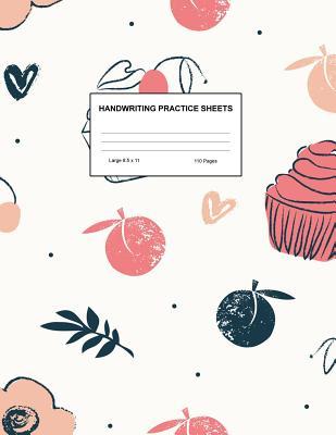 Handwriting Practice Sheets: Cute Blank Lined Paper Notebook for Writing Exercise and Cursive Worksheets - Perfect Workbook for Preschool, Kindergarten, 1st, 2nd, 3rd and 4th Grade Kids - Product Code A4 8230