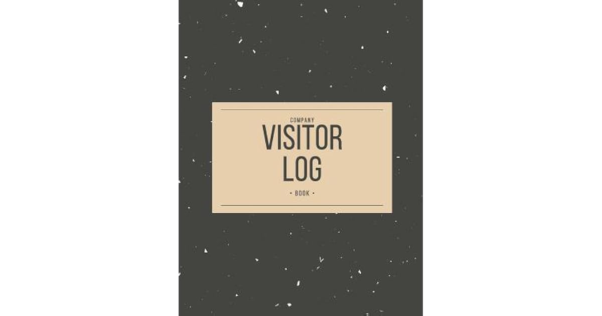Company Visitor Log Book Business Sign In/Out Register [With Name