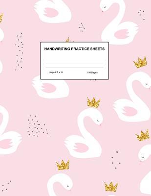 Handwriting Practice Sheets: Cute Blank Lined Paper Notebook for Writing Exercise and Cursive Worksheets - Perfect Workbook for Preschool, Kindergarten, 1st, 2nd, 3rd and 4th Grade Kids - Product Code A4 5155