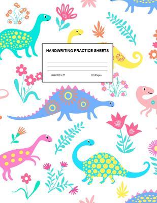Handwriting Practice Sheets: Cute Blank Lined Paper Notebook for Writing Exercise and Cursive Worksheets - Perfect Workbook for Preschool, Kindergarten, 1st, 2nd, 3rd and 4th Grade Kids - Product Code A4 9320