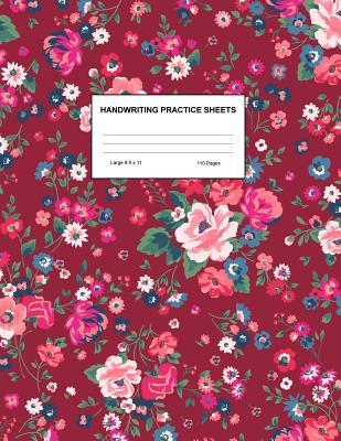 Handwriting Practice Sheets: Cute Blank Lined Paper Notebook for Writing Exercise and Cursive Worksheets - Perfect Workbook for Preschool, ... 3rd and 4th Grade Kids - Product Code A4 3451