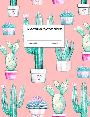Handwriting Practice Sheets: Cute Blank Lined Paper Notebook for Writing Exercise and Cursive Worksheets - Perfect Workbook for Preschool, Kindergarten, 1st, 2nd, 3rd and 4th Grade Kids - Product Code A4 9404