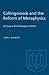 Collingwoods and the Reform of Metaphysics: A Study in the Philosopy of Mind (Heritage)