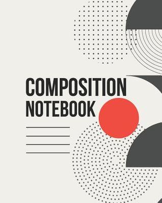 Composition Notebook: Abstract background with geometric shapes, Size 8 x 10 paperback 100 pages