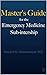 Master’s Guide for the Emer...
