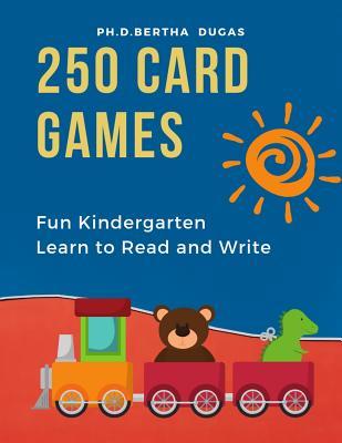 250 Card Games Fun Kindergarten Learn to Read and Write: Easy English picture books with basic words and letters tracing. Practice reading to increase vocabulary builder and be writing prompts for first grade school. 120 flash cards Plus 100+ worksheets!
