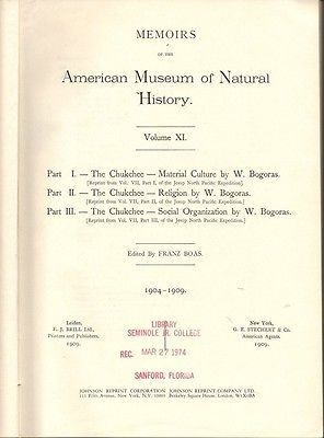 The Chukchee (Jessup North Pacific Expedition, Publications, No 7)