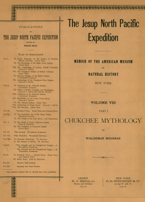 Chukchee Mythology (Jesup North Pacific Expedition Publication : Volume 8 Pt 1)