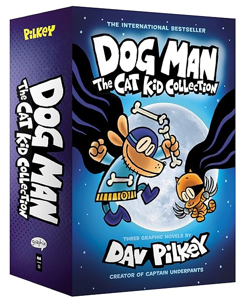 Dog Man: The Cat Kid Collection: Dog Man and Cat Kid, Lord of the Fleas, Brawl of the Wild (Dog Man #4-6 Box Set)