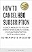 How To Cancel HBO Subscript...