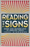 Reading the signs: Sense and significance in written texts