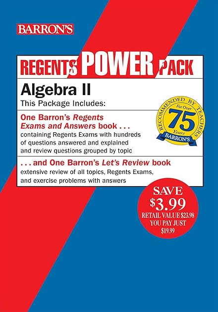 Regents Algebra II Power Pack: Let's Review Algebra II + Barron's Regents Exams and Answers: Algebra II (Barron's Regents NY)