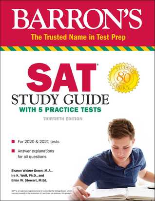 pdf download SAT Study Guide with 5 Practice Tests