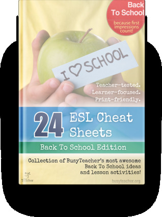 24 ESL Cheat Sheets (Back to School Edition)