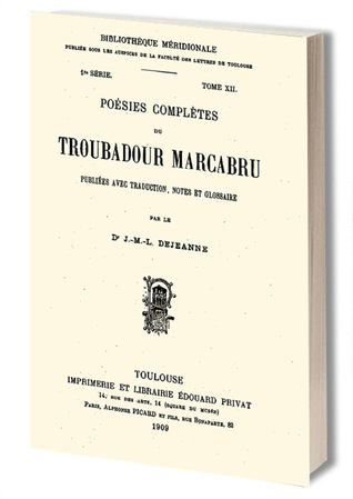 Poésies Complètes Du Troubadour Marcabru