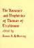 The Romance and Prophecies of Thomas of Erceldoune (Early English Text Society Original Series)