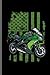 Green Motorcycle Flag: Moto...