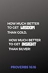 Proverbs 16: 16 Journal, Better To Get Wisdom: Christian notebook, gift idea for Christian graduates, Christian youth, Youth groups, Sermon Notes (6 x 9 Lined Notebook, 120 pages)