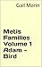 Metis Families Volume 1 Ada...