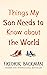 Things My Son Needs to Know About The World by Fredrik Backman